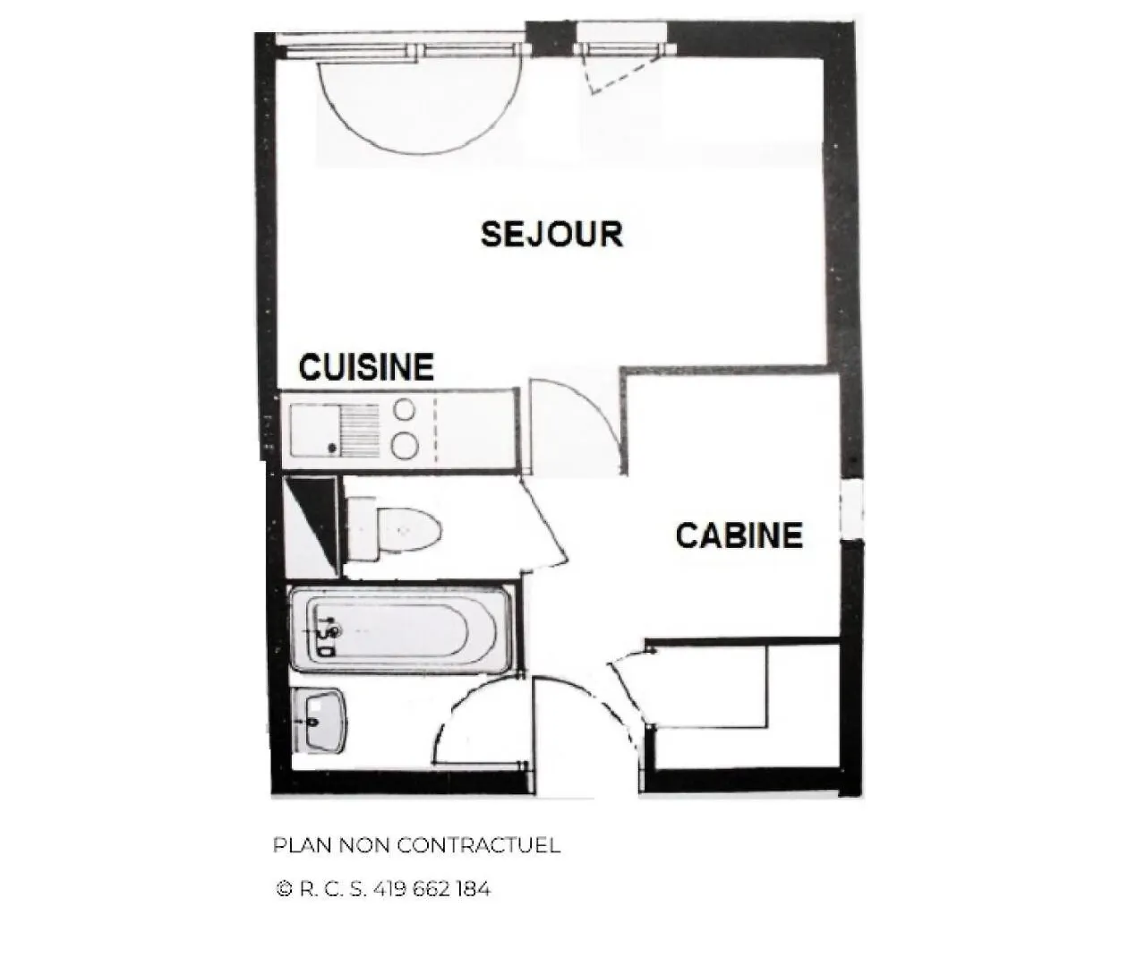 Residence Gentianesmen - Studio 4 Personnes Aux Menuires Mae-5334 Saint-Martin-de-Belleville Francie